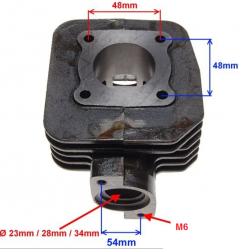 cylinder z tłokiem kpl Skutery 2T 50cc (Peugeot Ludix chłodzony powietrzem)